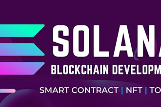 your blockchain developer to build custom smart contract, dapp on solana, evm