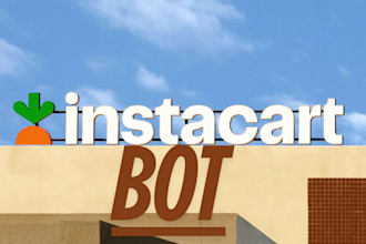 develop instacart bot, doordash bot, grabber bot, uber bot, bot lyft, grubhub