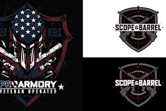 create amazing military, armory, tactical patch logo design