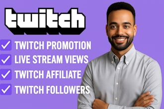 do twitch promotion to bring twitch viewers to get twitch affiliate and partner