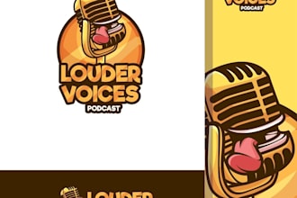 design podcast cover and podcast logo