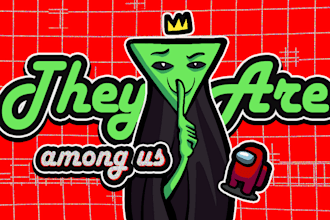 make a fun cartoon character icon drawn youtube thumbnail and avatar