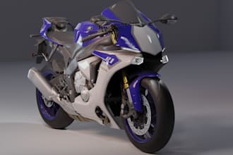 3d concept motorcycle,automotive render,motorcyle bodywork,yamaha bike,kawasaki