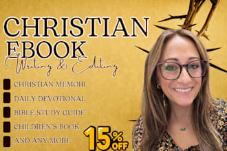 ghostwrite christian ebook editing proofreading sermons prayer daily devotional