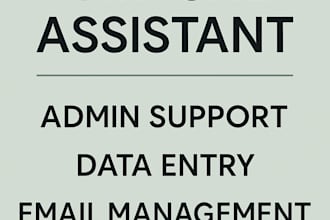provide virtual assistance and admin support services