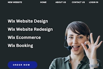 do wix website design, wix ecommerce website and wix redesign