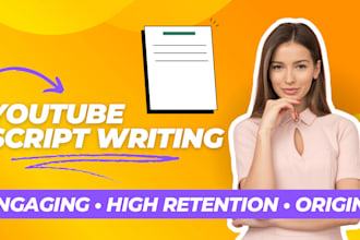 write engaging youtube video scripts for any niche