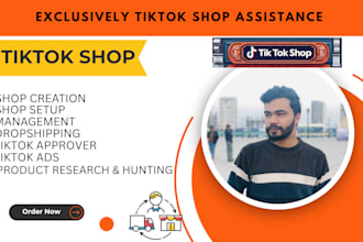 do fix tiktok shop, manage shop, setup tiktok shop dropshipping , tiktok ads