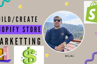 create shopify website, build shopify store, design shopify dropshipping store