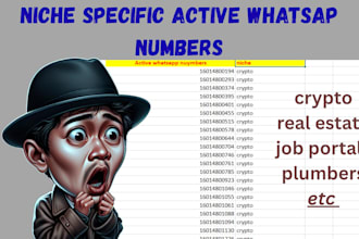 extract whatsapp numbers from active niche groups real estate, crypto, jobs