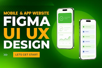 ui UX design, mobile app or website ui ux design in figma
