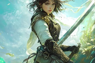 draw concept art of knights, medieval, dark fantasy warriors character