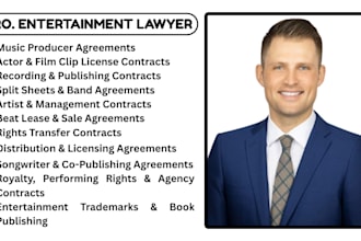 be your entertainment lawyer, film and songwriter agreements draft music
