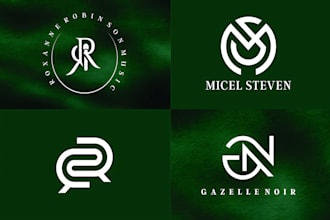design a minimalist luxury fashion, monogram and clothing brand logo