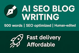write an SEO optimized blog article using ai assistance