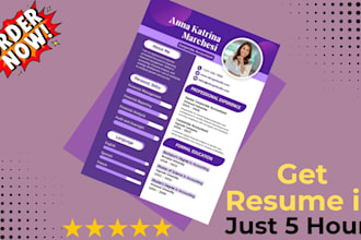 do job winning resume, eye catching cv design