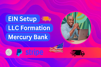 setup fast USA bank account creation llc registration formation ein number