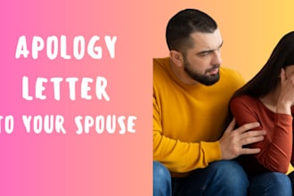 write an apology letter to your spouse