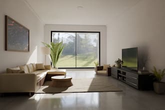 renovate 3d modern minimalist interior design,rendering,3d roof top villa