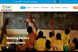 non profit website, charity website, ngo website, church website