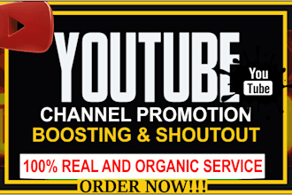 promote youtube channel with a powerful shoutout