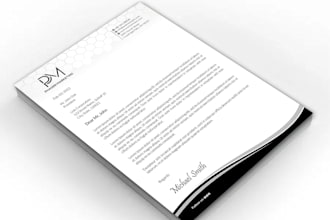 create custom company letterhead in word and editable format