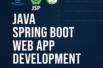 build or fix java spring boot web apps with jsp and apis