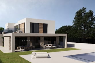 do 3d interiordesign architectural exterior rendering walkthrough, garden design