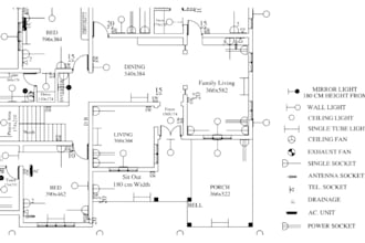 draft cctv, sld, lighting layout, piping wiring, electric hvac mep bim plan