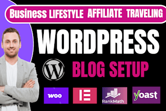 design a professional SEO optimized wordpress blog website