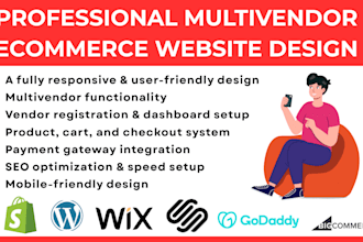 build or develop a professional multivendor ecommerce marketplace website