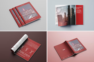 design a real estate brochure, bifold, trifold, and  a company profile
