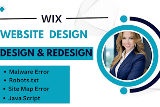 design or redesign your wix website, fix errors, optimize SEO, and add advanced