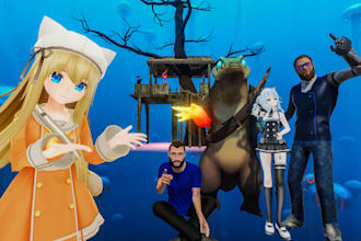 do custom vrchat world, vrc world, VR world just for you