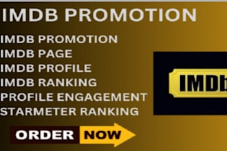 promote your imdb profile to improve starmeter ranking