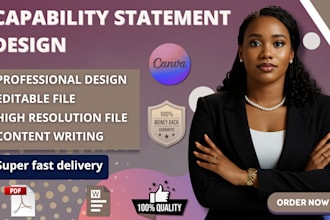 write and design catchy government capability statement