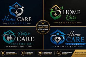 design medical home care healthcare home care logo design home care website