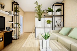 renew 3d old apartment, interior design,  bathroom, kitchen, bedroom exterior