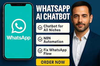 build whatsapp ai chatbot whatsapp automation fix whatsapp flow n8n automation