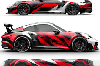 create car wrap, van wrap, and vehicle wrap, design