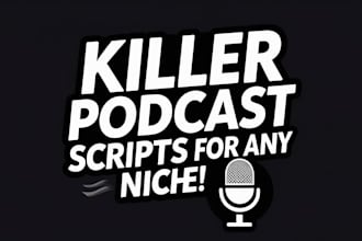 create unique podcast scripts and content ideas for any theme or niche
