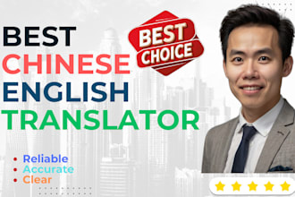provide professional chinese english translation