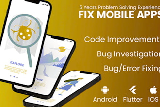 fix bugs and optimize your flutter app for better performance