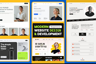 develop a responsive and modern website using reactjs