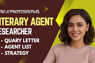 research top literary agents, write your query letter, and guide your submission