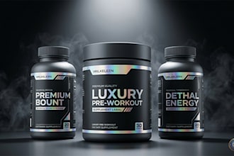 design professional supplement label, vitamin, and medicine bottle packaging