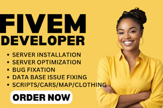 fix fivem bugs,setup fivem server,install fivem mlo, optimize fivem performance