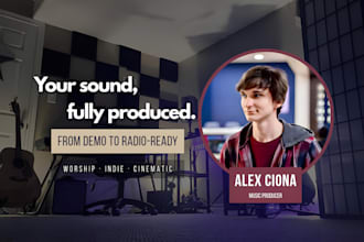 produce your worship, indie, or cinematic song