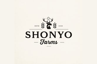 design looking family farm logo