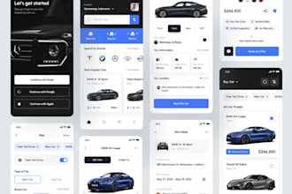 develop car marketplace app, car rental app, dealership app, truck shipping app